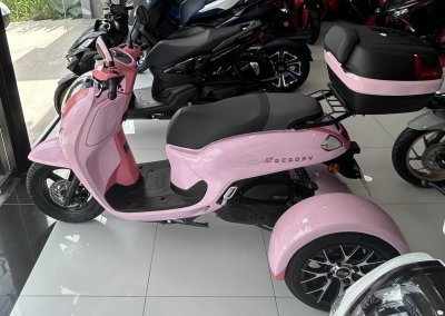 Un trike scoopy rose ça en jette vraiment !