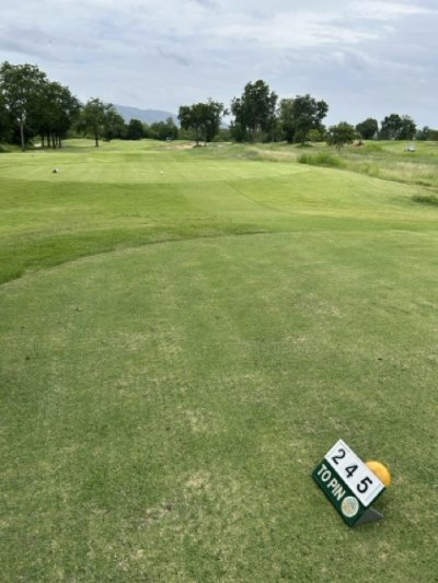 <p>Un par 3 de 246 yards au départ jaune.</p>